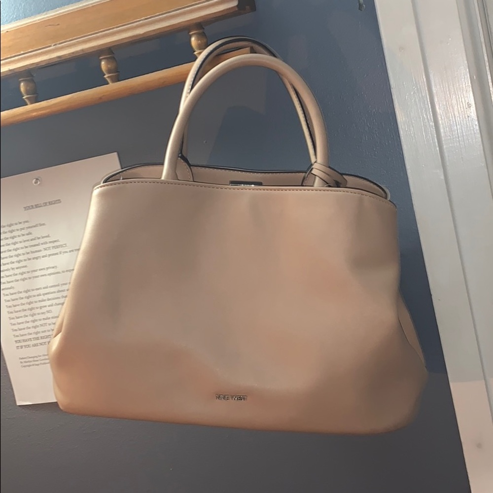 nine west used handbag skin tone color